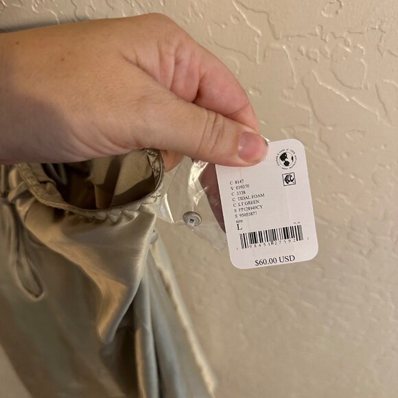 NWT Free People Bundle of Champagne & Pink Silky Slip Halter Dresses - Picture 14 of 14